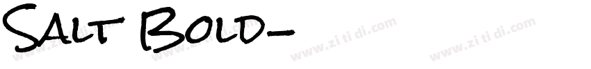 Salt Bold字体转换